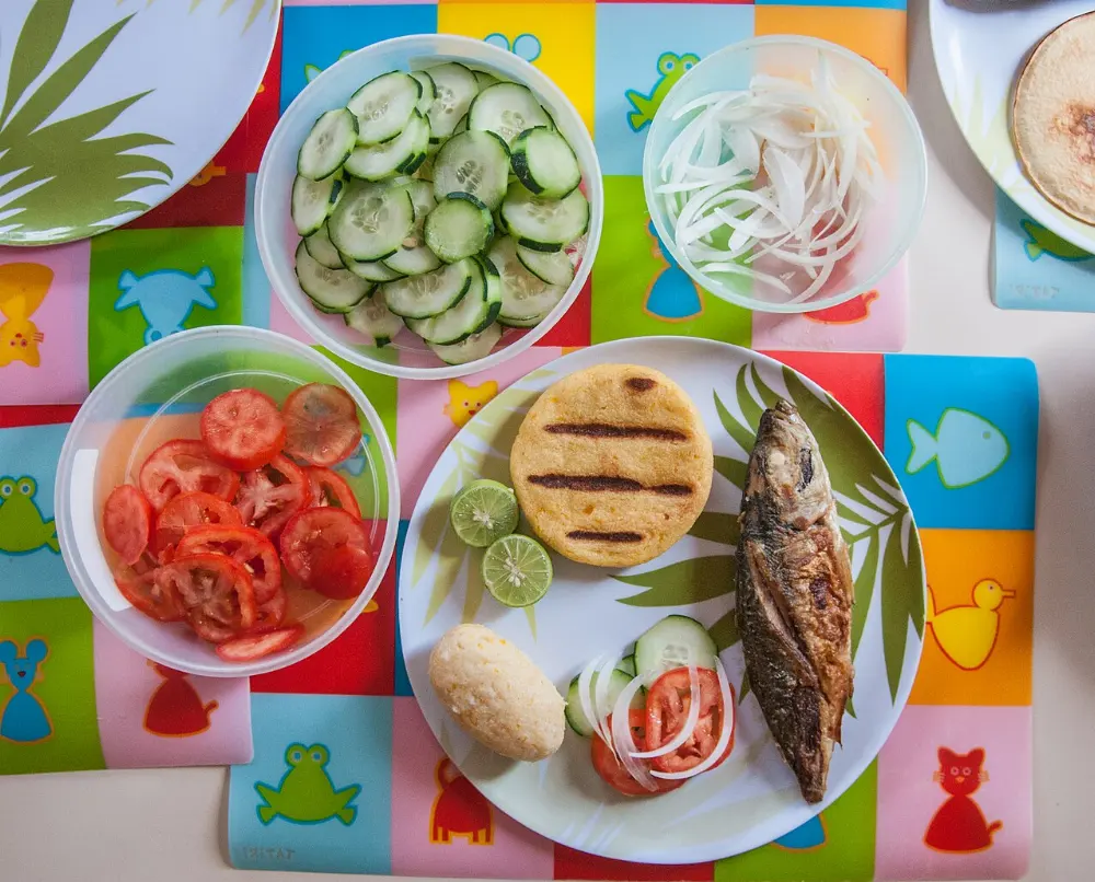 Fried fish in Cartagena, Colombia