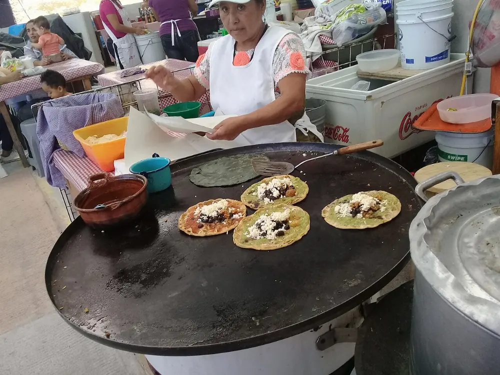 Memelas in Catemaco, Veracruz