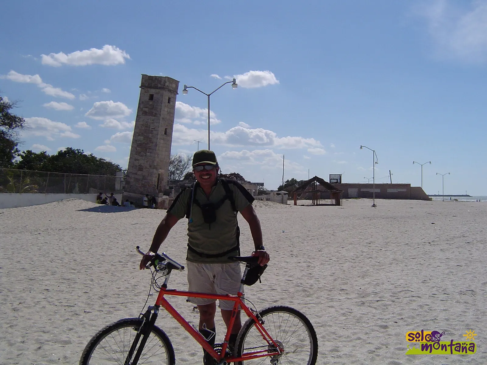 The lighthouse in the town of Celestún, Yucatán