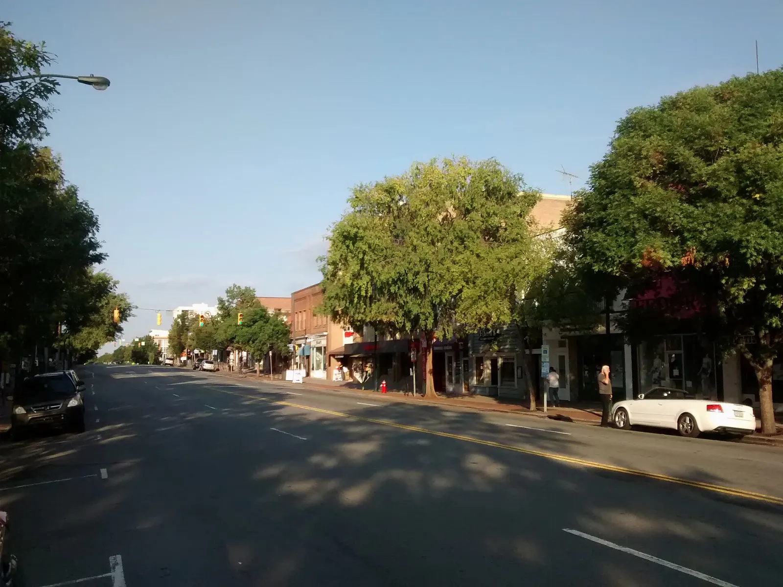 Franklin Street in downtown Chapel Hill, North Carolina