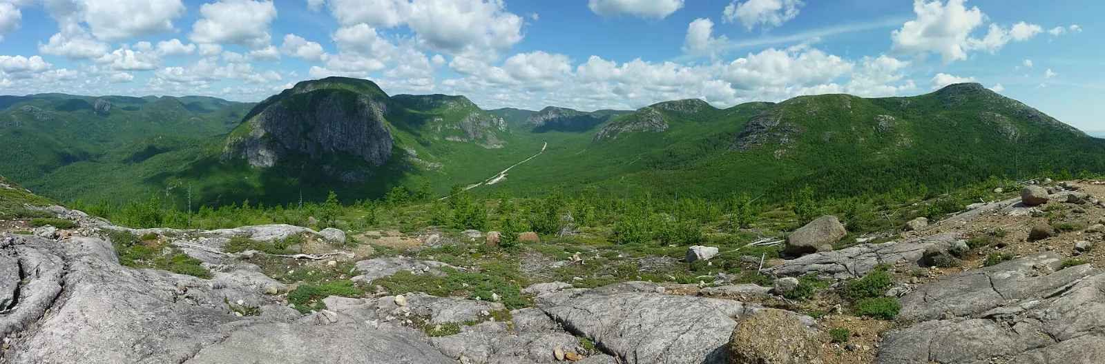 Lake and forest in Grands-Jardins National Park, Charlevoix, Quebec