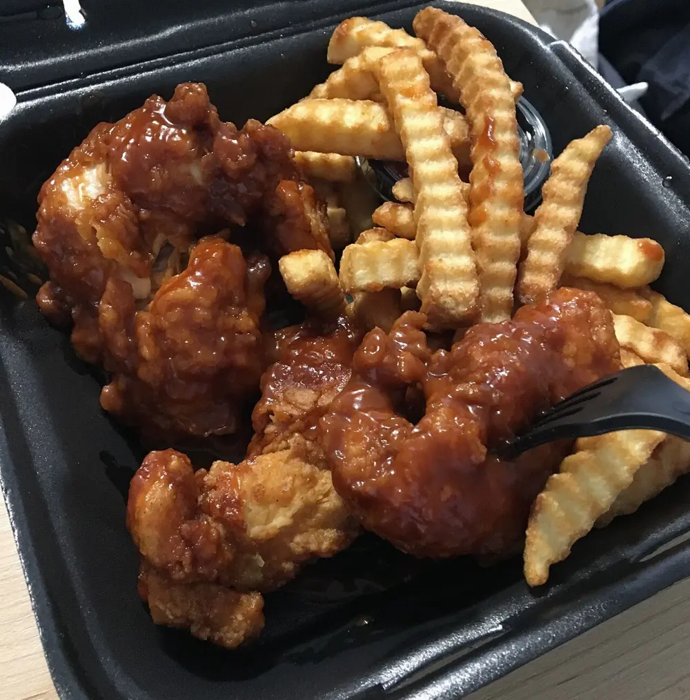 Fried chicken in Charlottesville, Virginia