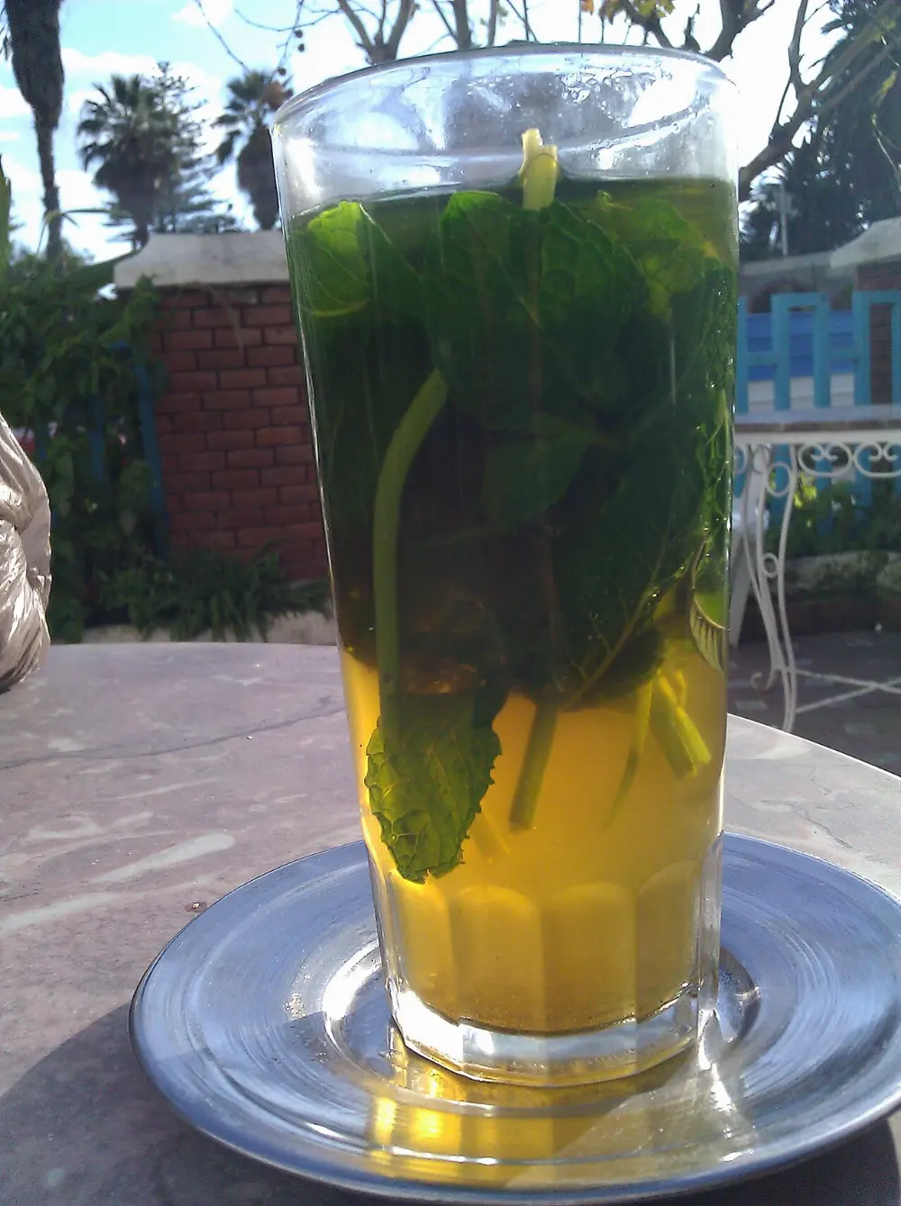 Mint tea in Chefchaouen, Morocco