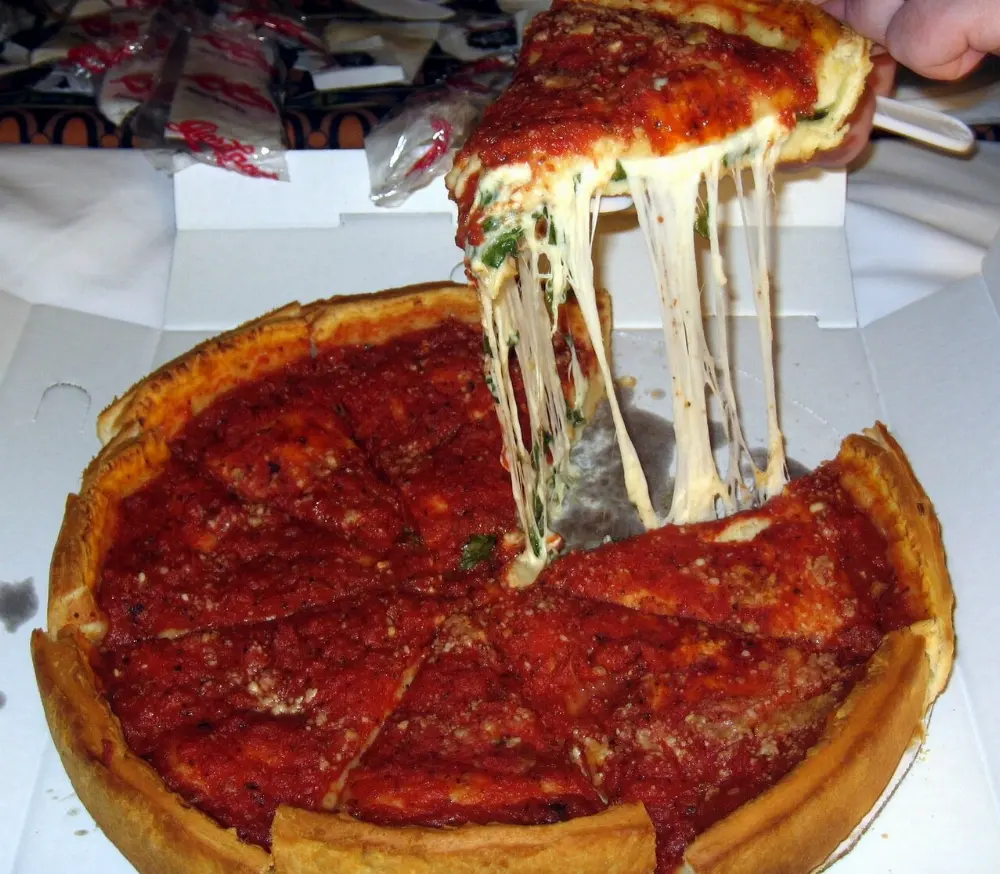 Deep-dish in Chicago, Illinois