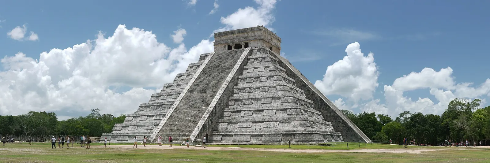 Northern staircase of the Pyramid of Kukulcán at Chichén Itzá, Yucatán