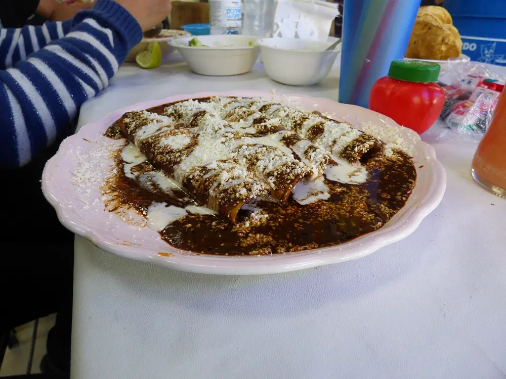 Enmoladas in Coatepec, Veracruz