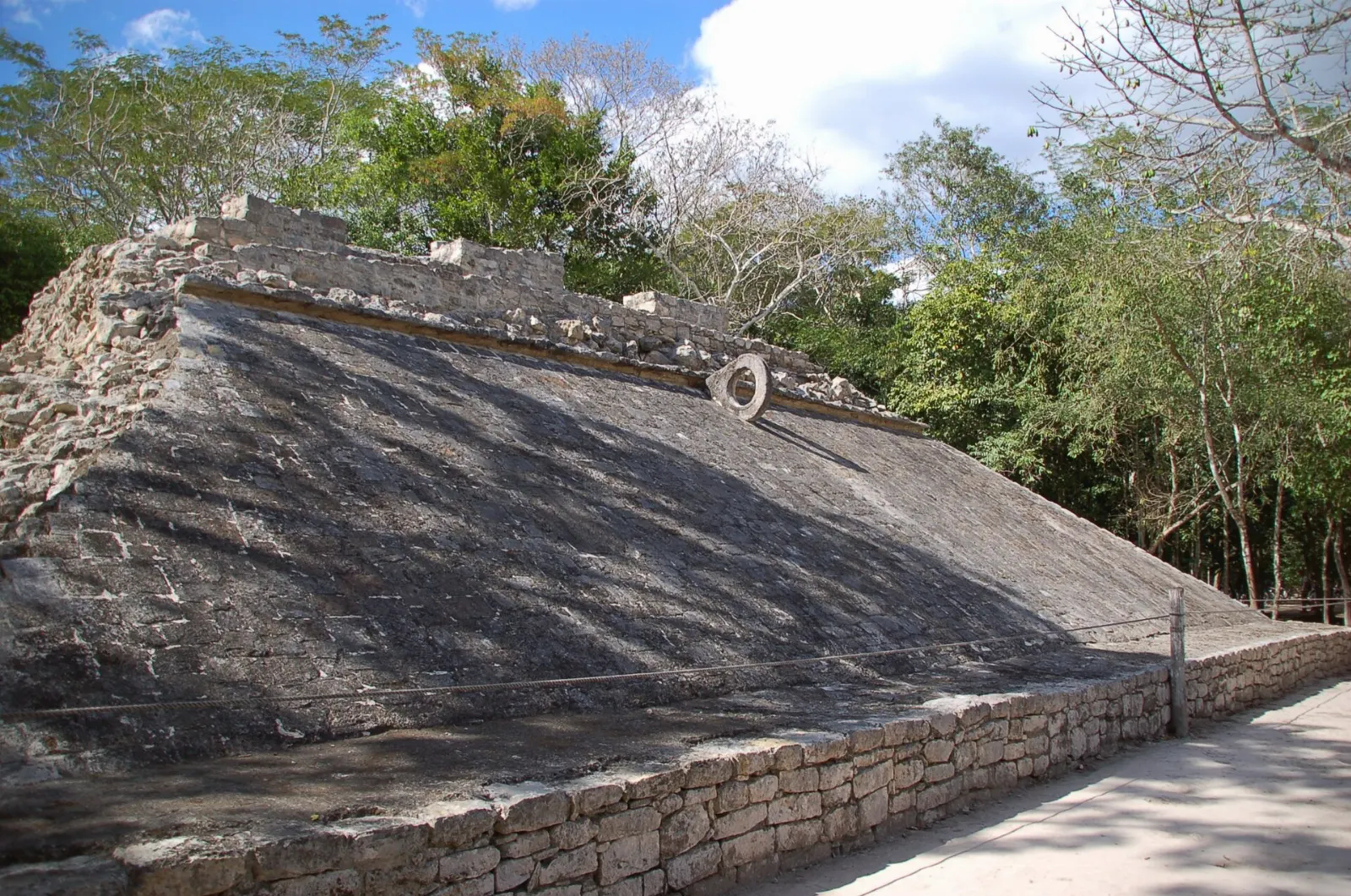 A small temple structure in the Las Pinturas group at Cobá, Quintana Roo