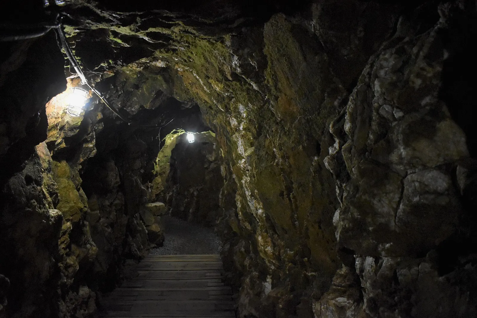 Underground tunnel at Reed Gold Mine, North Carolina