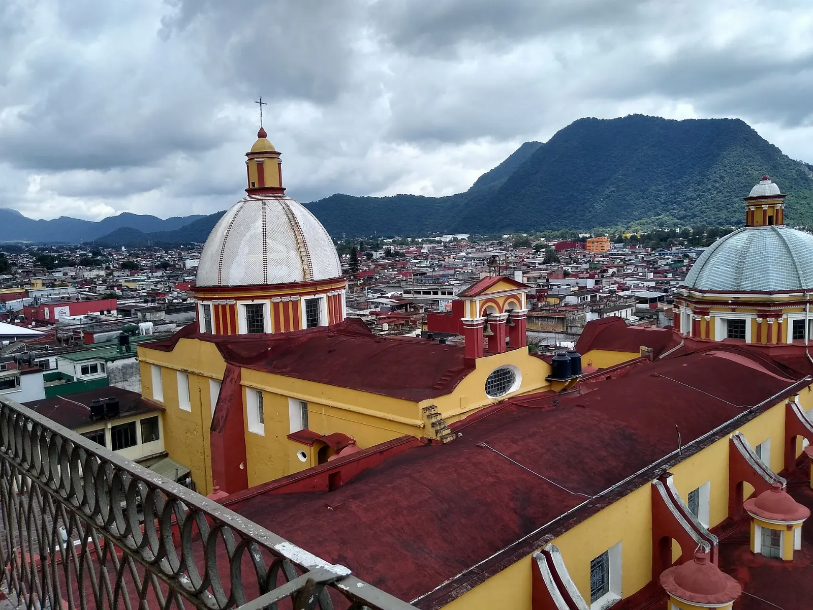 Cathedral of San Miguel Arcángel in Orizaba with its clock tower, Córdoba, Veracruz