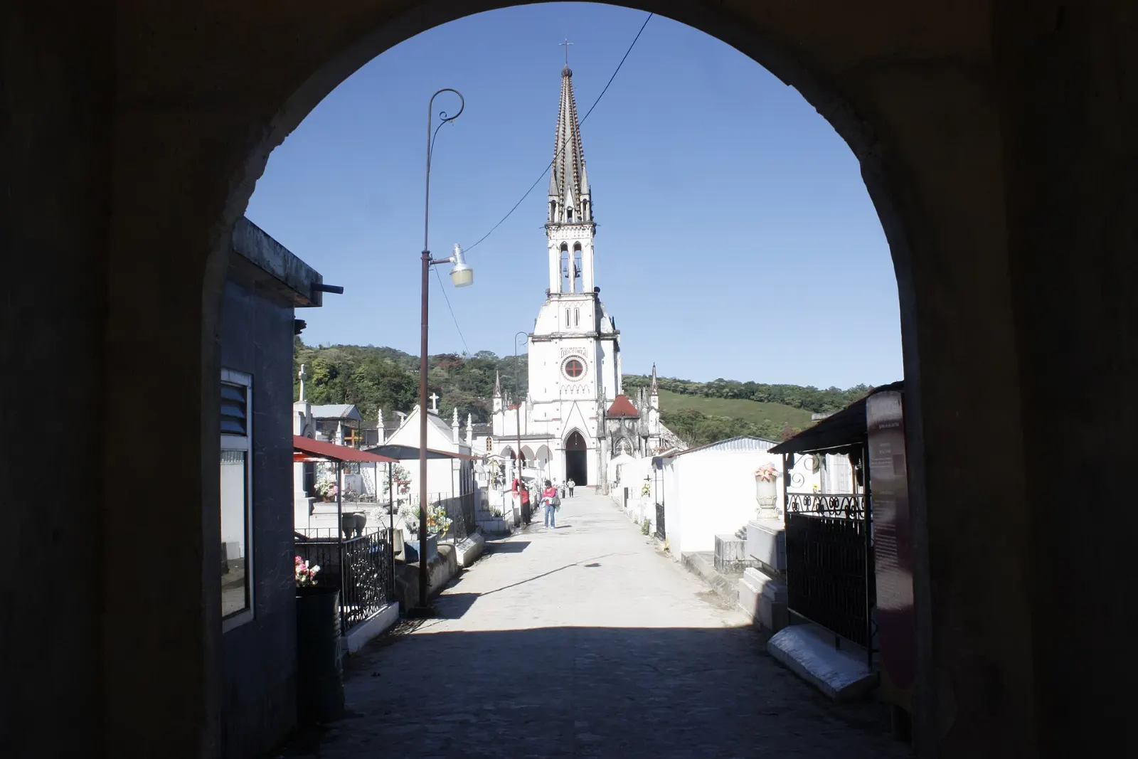 Neo-Gothic Santuario de Guadalupe, known as the Church of the Little Jars, in Cuetzalan, Puebla