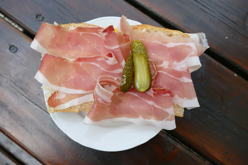 Speck in Dolomites, Italy