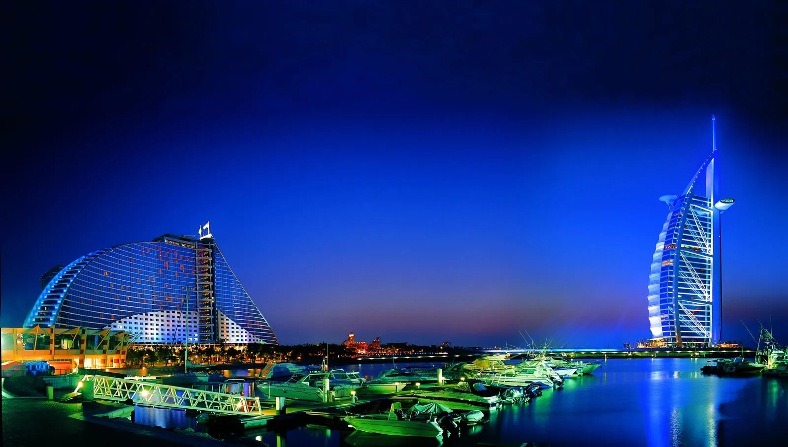 Jumeirah beaches and the Burj Al Arab, Dubai, United Arab Emirates