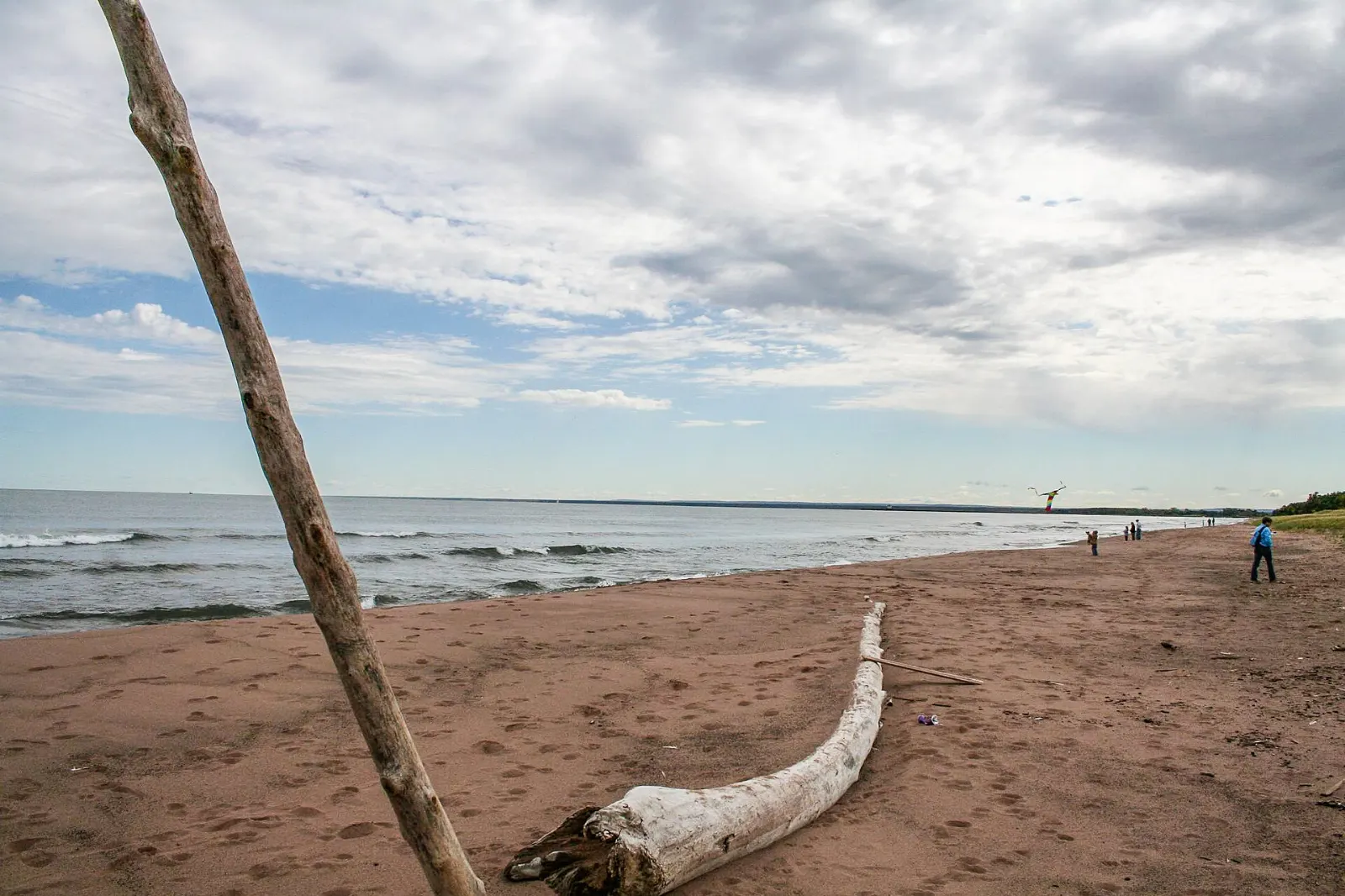 Park Point Beach on Minnesota Point, Duluth, Minnesota, United States