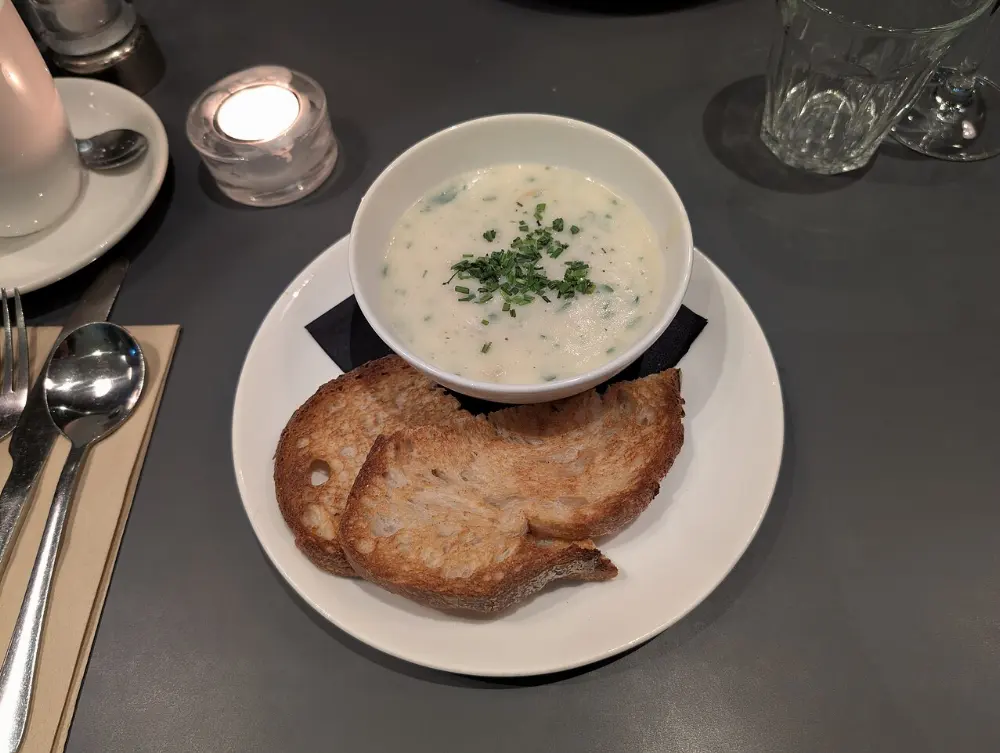 Cullen skink in Edinburgh, Scotland