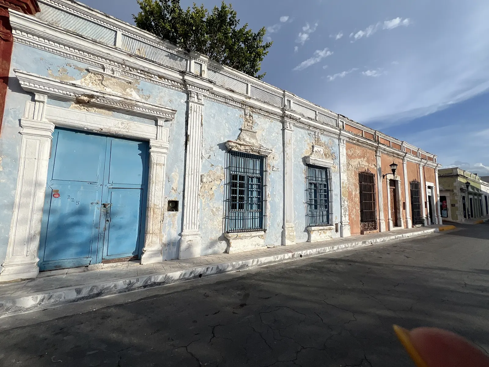 Colonial streets and the old city walls of Campeche, Edzná, Campeche