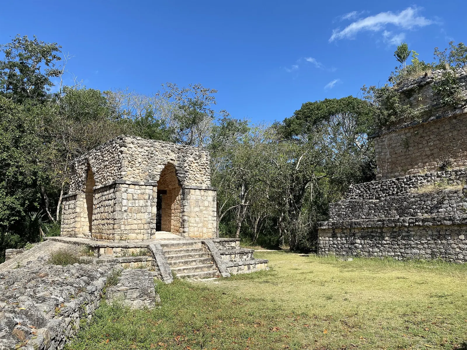 The stone Entrance Arch at Ek Balam over the ancient road, Yucatán