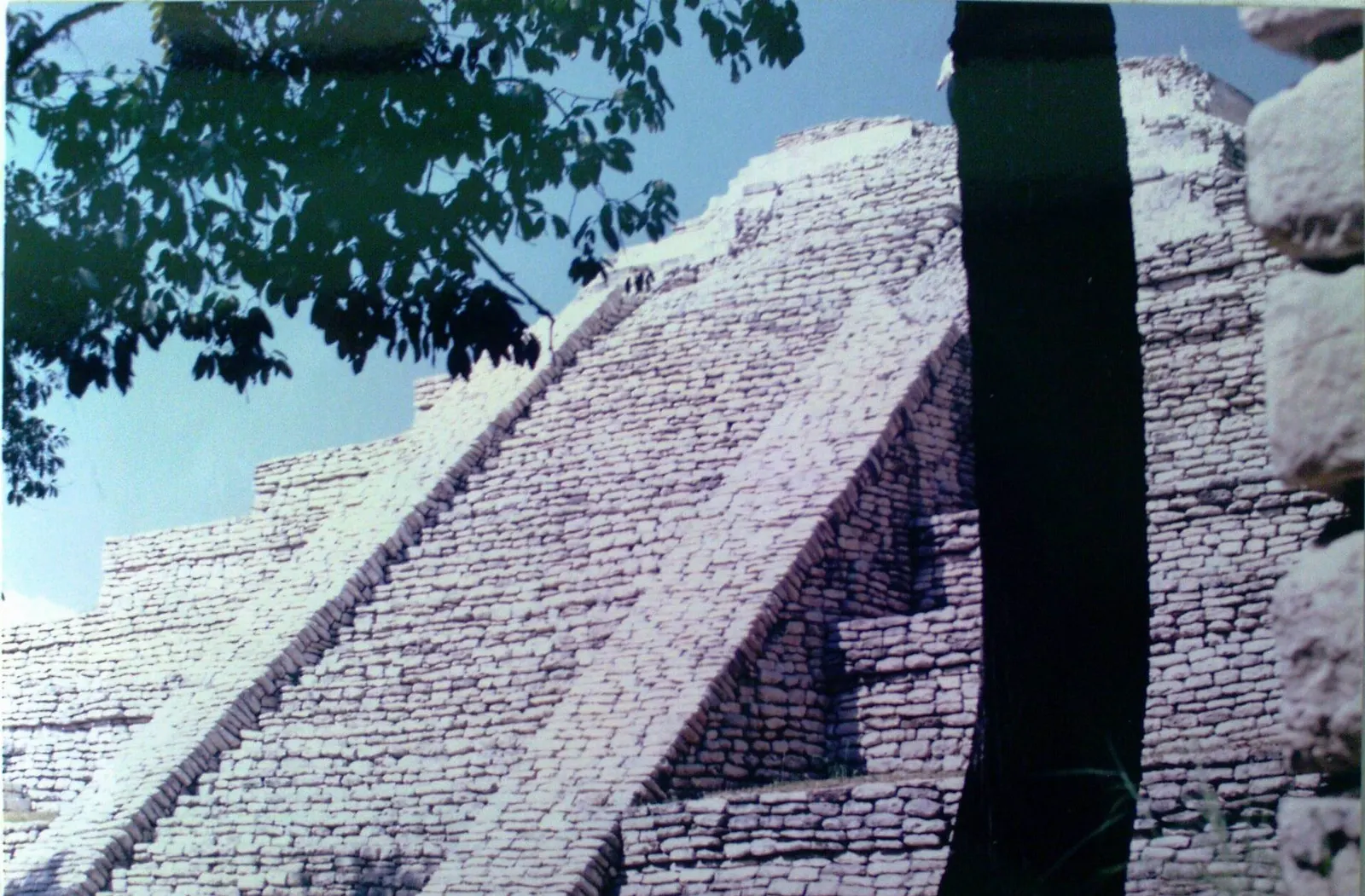 Maya pyramid and ball court at Tenam Puente, El Chiflón Waterfalls, Chiapas