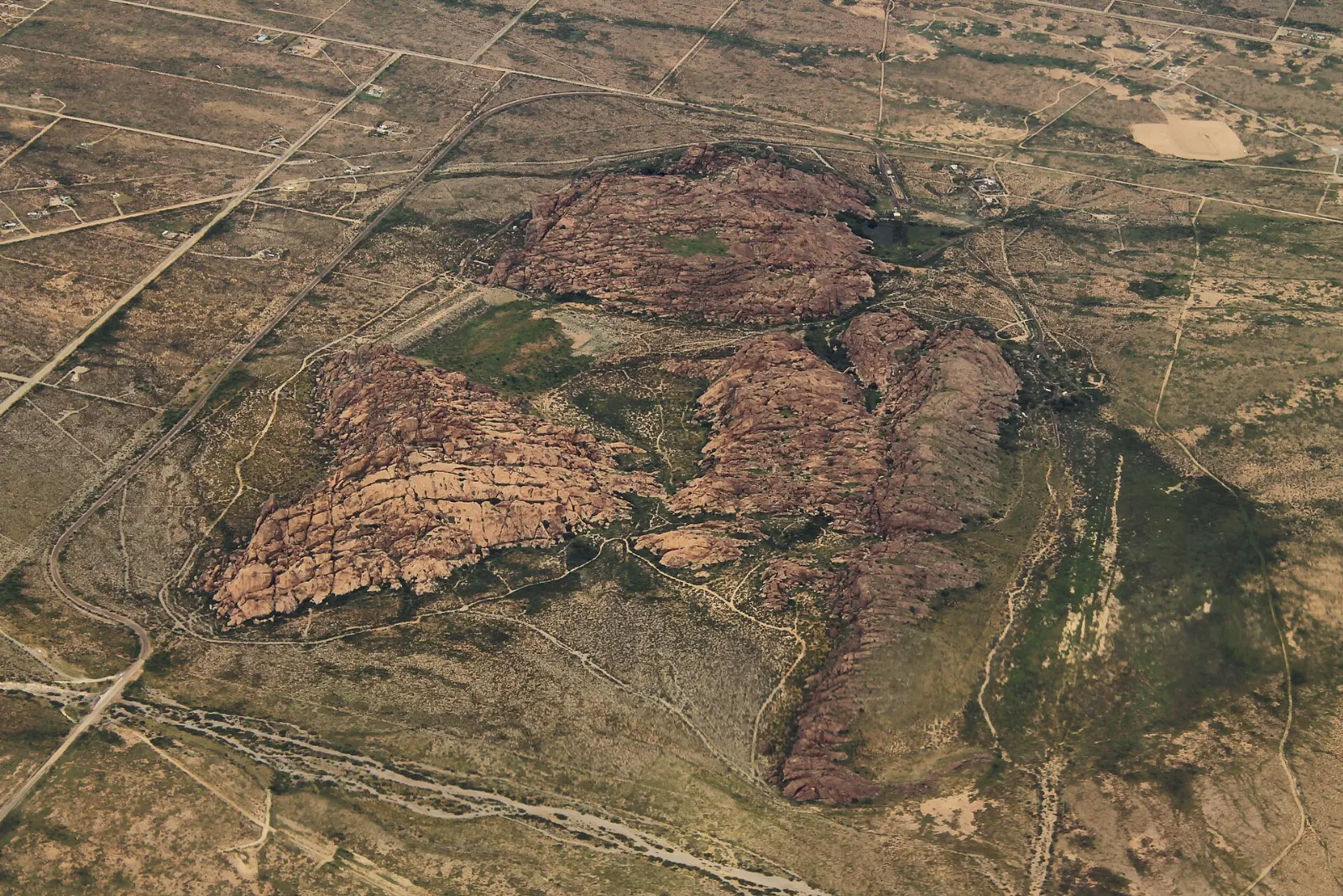 Granite hills at Hueco Tanks, El Paso, Texas