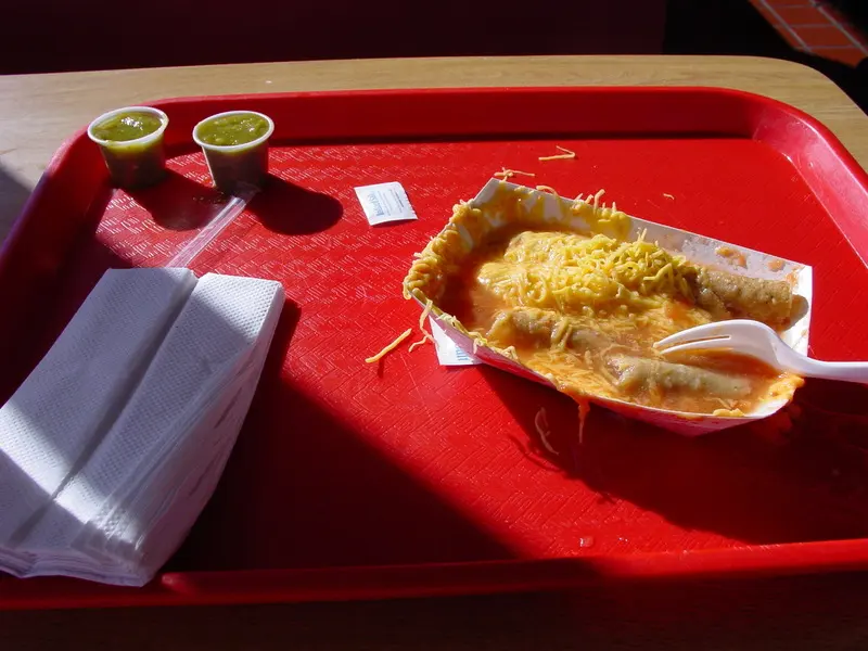 Rolled tacos in El Paso, Texas