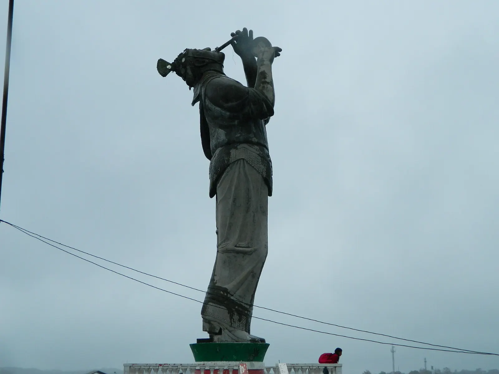 Large monument to the voladores on a hill above Papantla, El Tajín, Veracruz