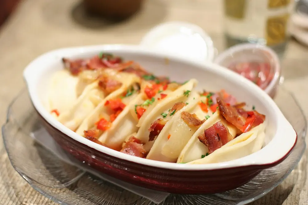 Perogies in Elk Island National Park, Alberta