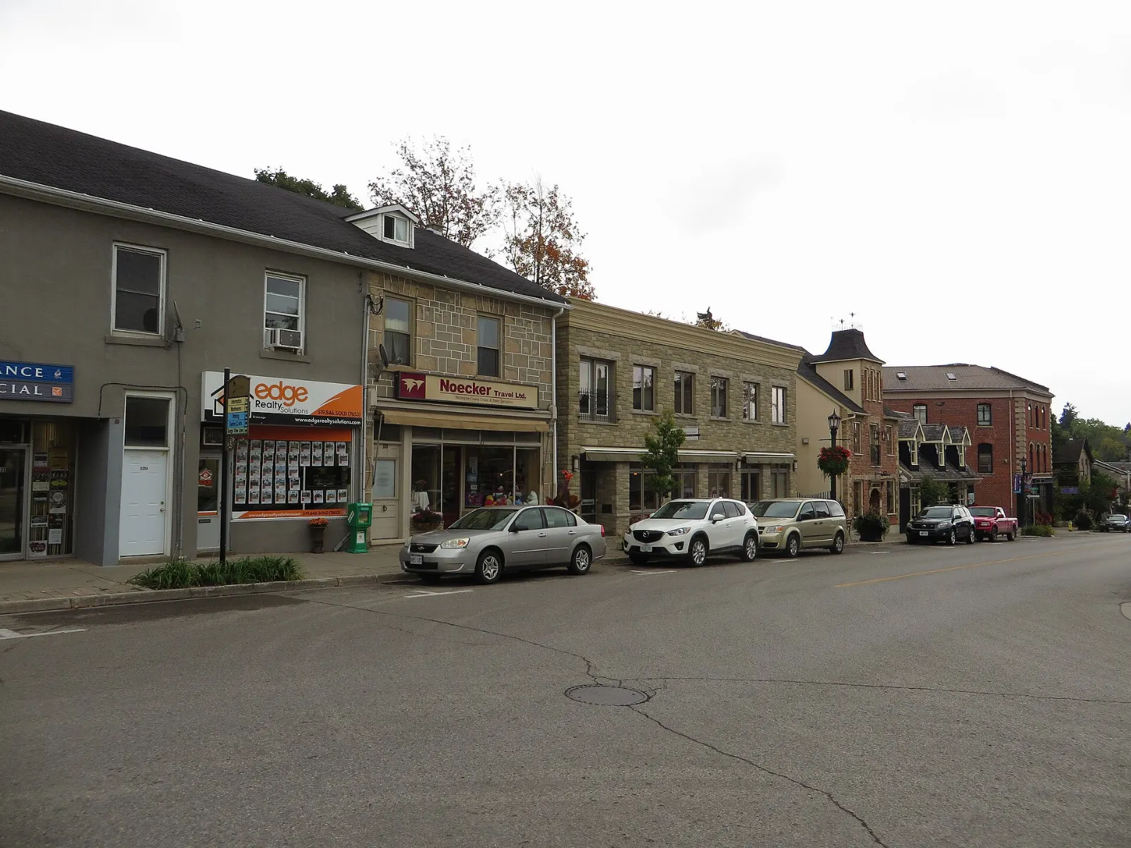 The marquee of the Gorge Cinema on Metcalfe Street in Elora, Ontario