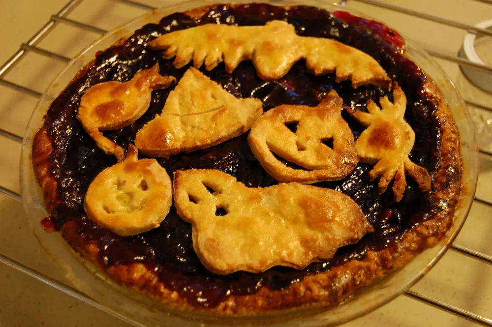 Grape pie in Finger Lakes, New York