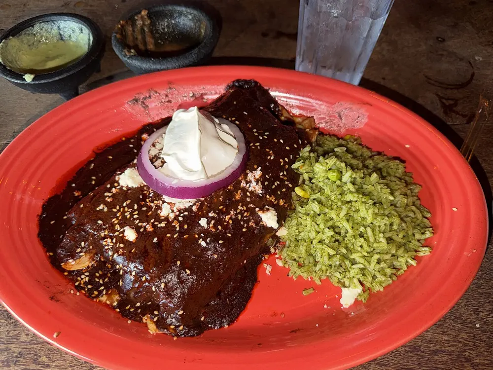 Tex-Mex enchiladas in Fort Worth, Texas