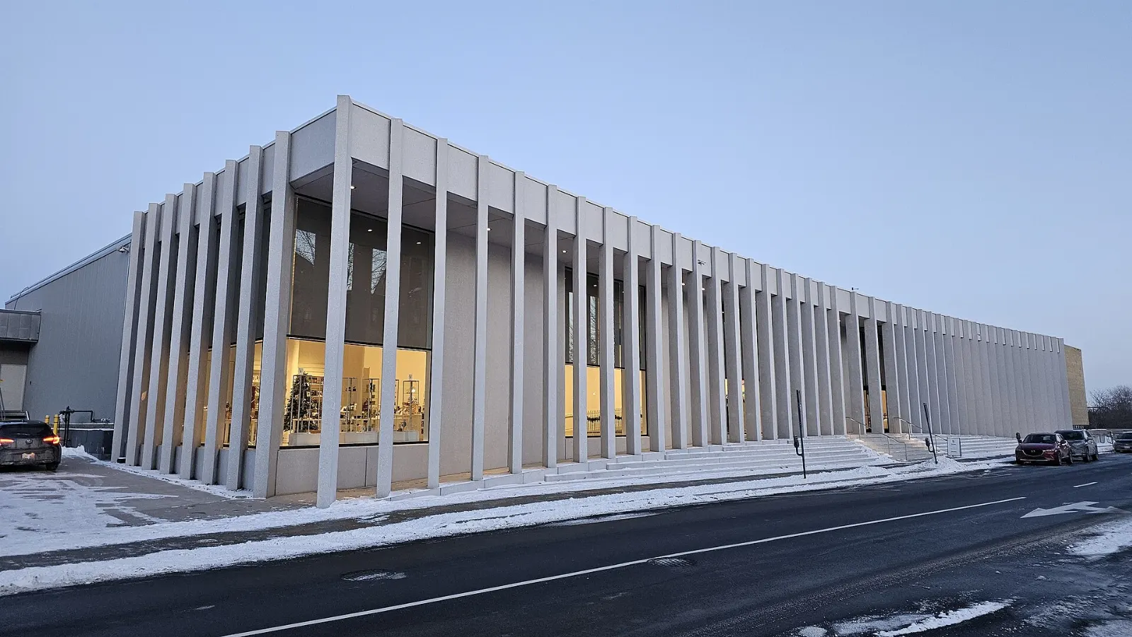Exterior of the Beaverbrook Art Gallery in Fredericton, New Brunswick