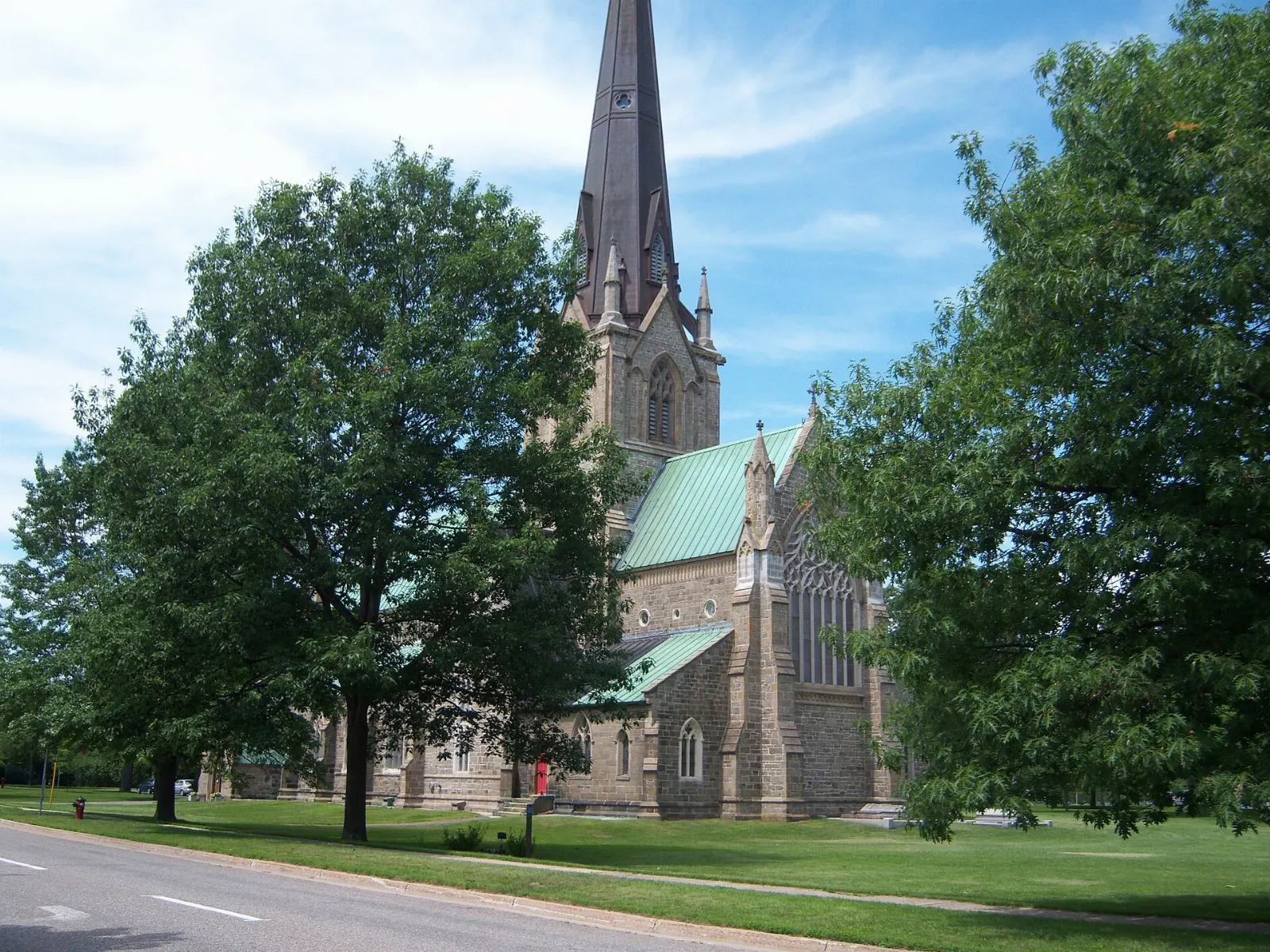Gothic Revival Christ Church Cathedral in Fredericton, New Brunswick