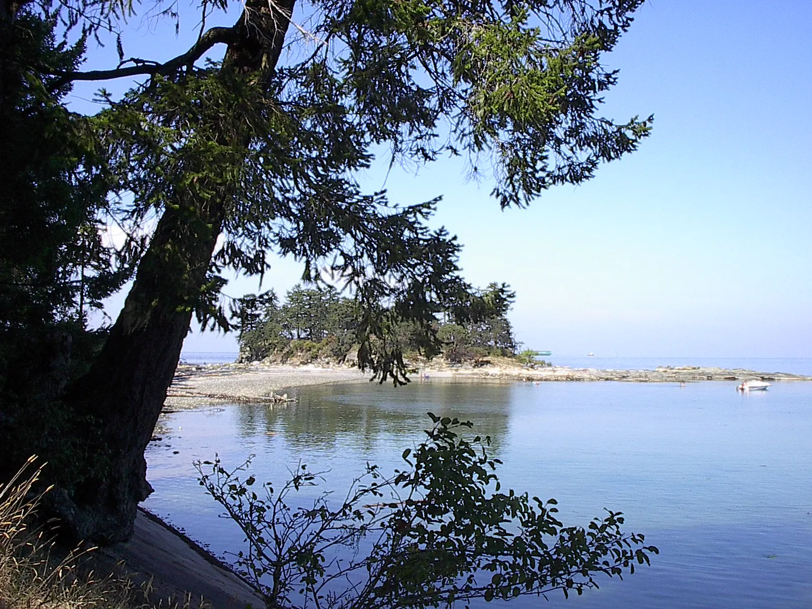 Sandy beach at Dionisio Point on Galiano Island, British Columbia
