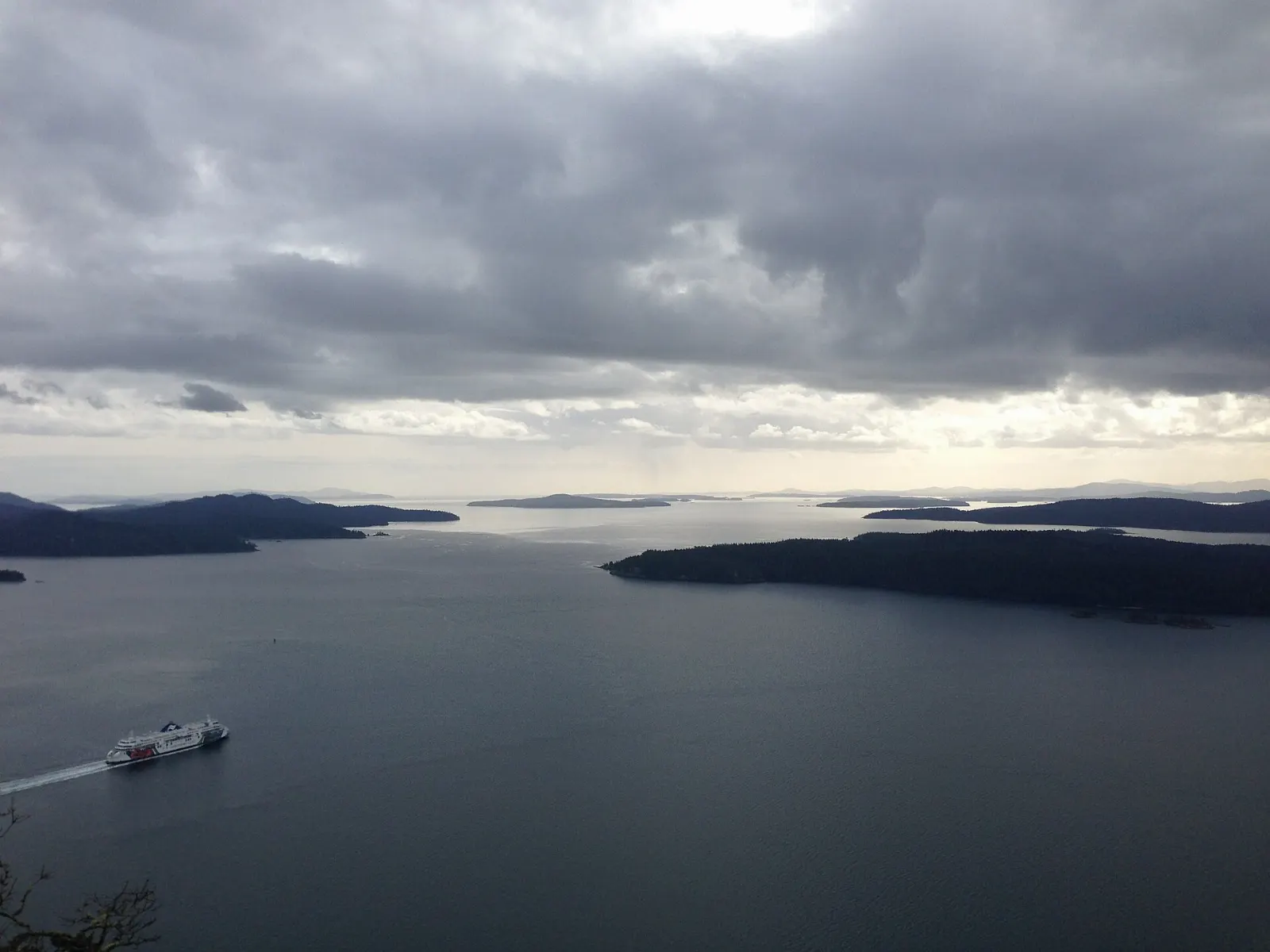 View from Mount Galiano over the Gulf Islands, Galiano Island, British Columbia