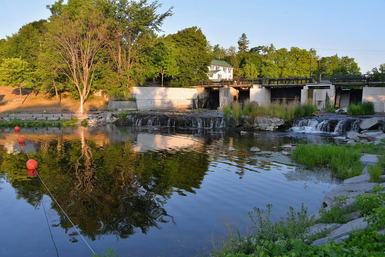 The Gananoque River running through town, Ontario