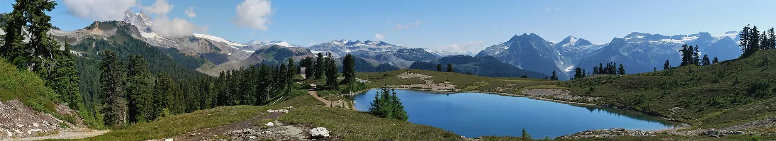 Small alpine lake near the Elfin Lakes shelter, Garibaldi Provincial Park, British Columbia