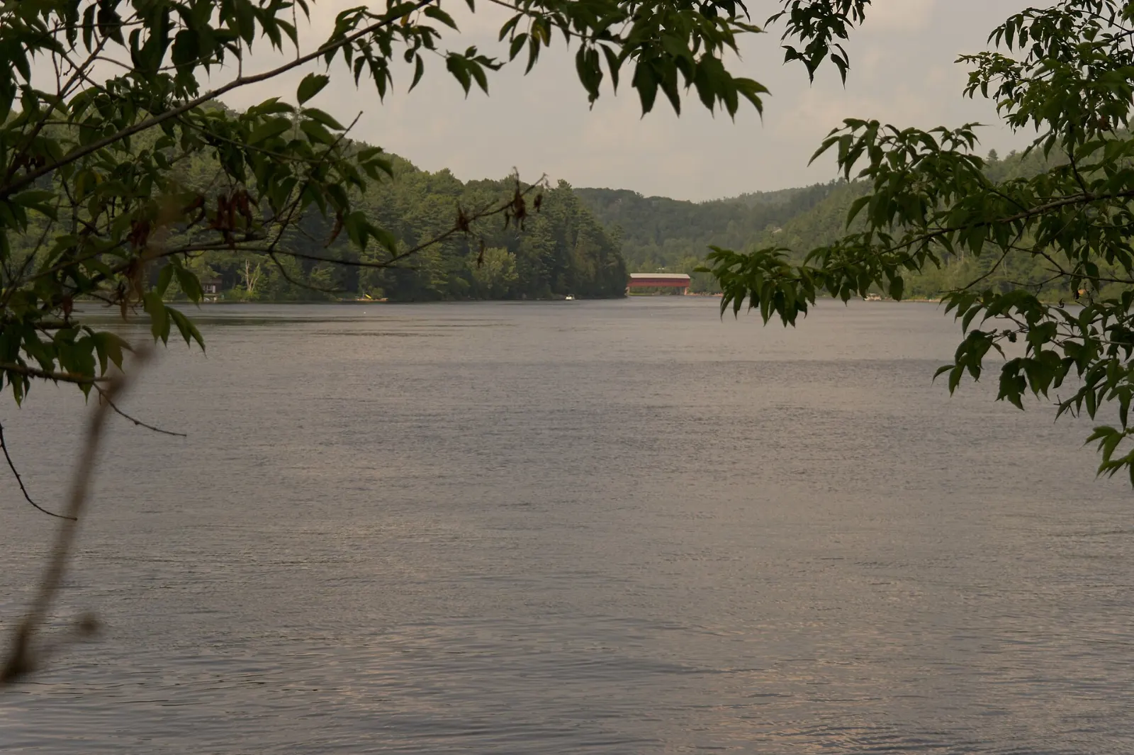The covered bridge over the Gatineau River at Wakefield, Gatineau Park, Quebec