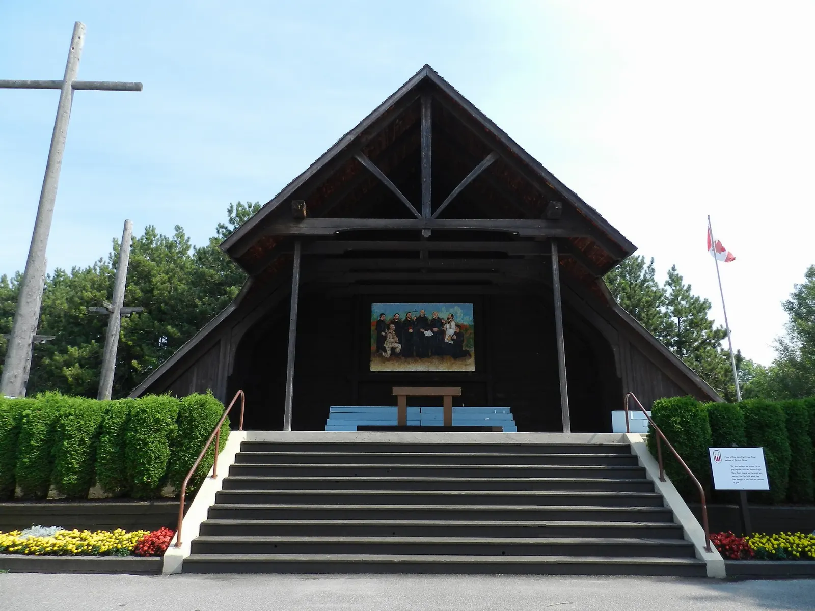Twin-spired Martyrs' Shrine church near Midland, Ontario, Georgian Bay Islands National Park, Ontario