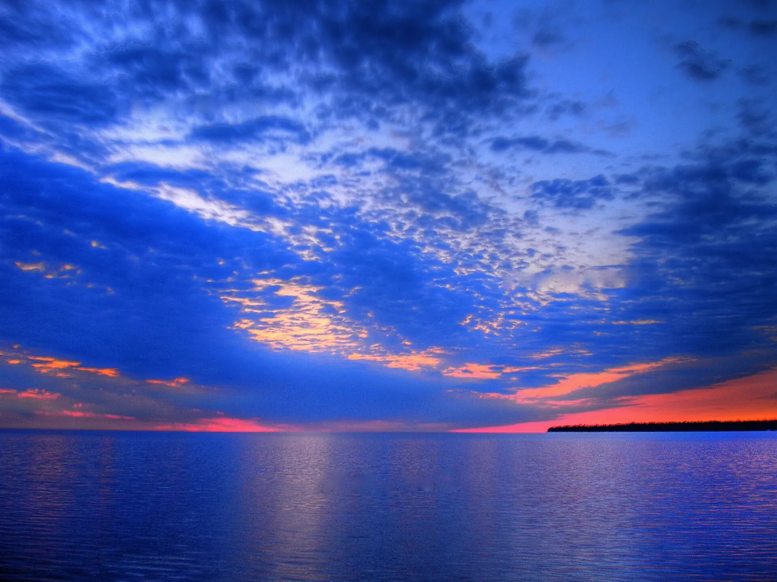 Sunset over Lake Winnipeg, Gimli, Manitoba