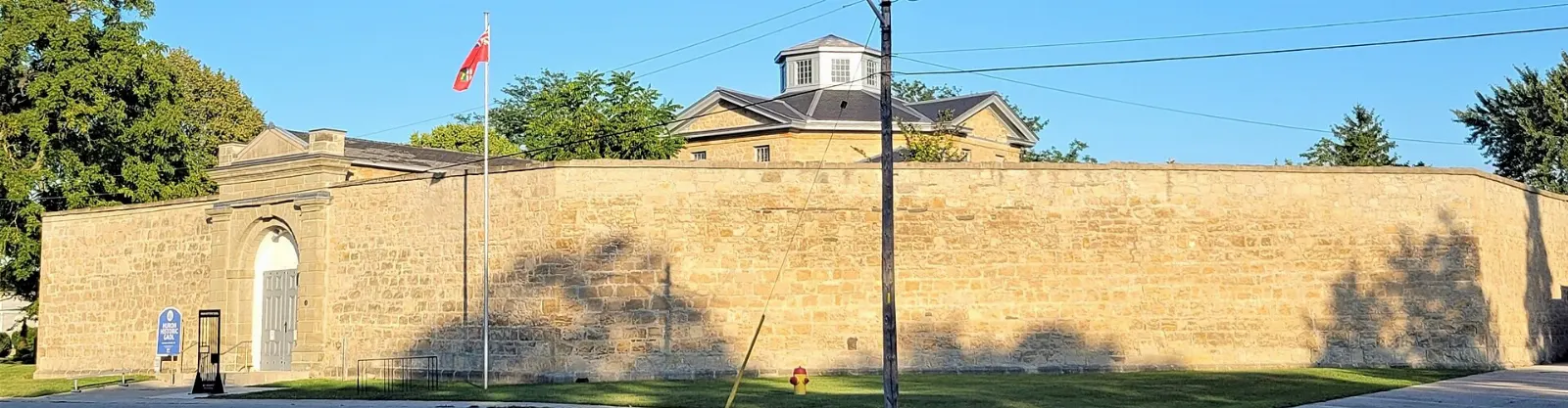 The octagonal Huron County Gaol in Goderich, Ontario