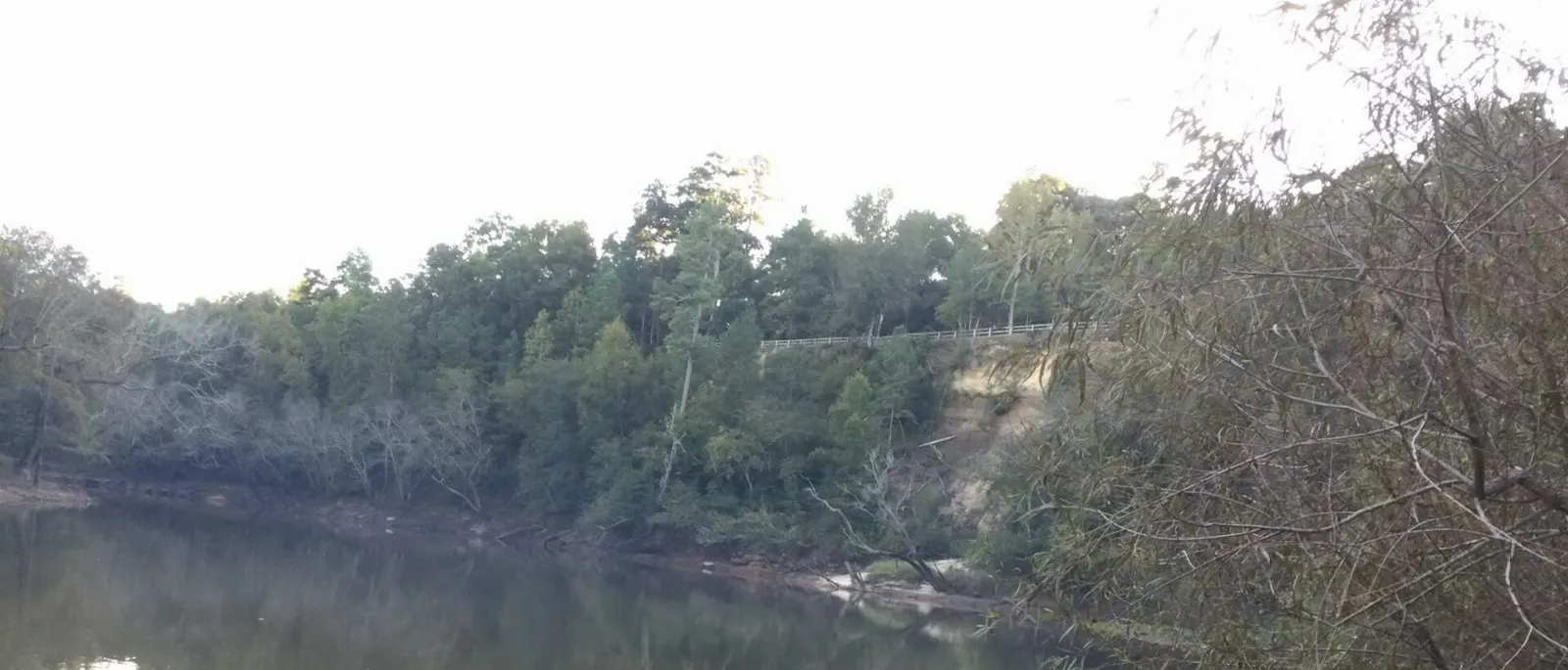 The cliffs at Cliffs of the Neuse State Park