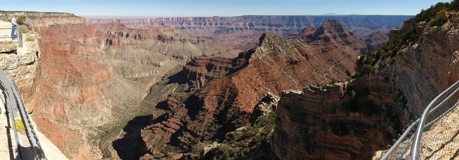 Natural rock arch of Angels Window at Cape Royal on the North Rim, Grand Canyon National Park, Arizona