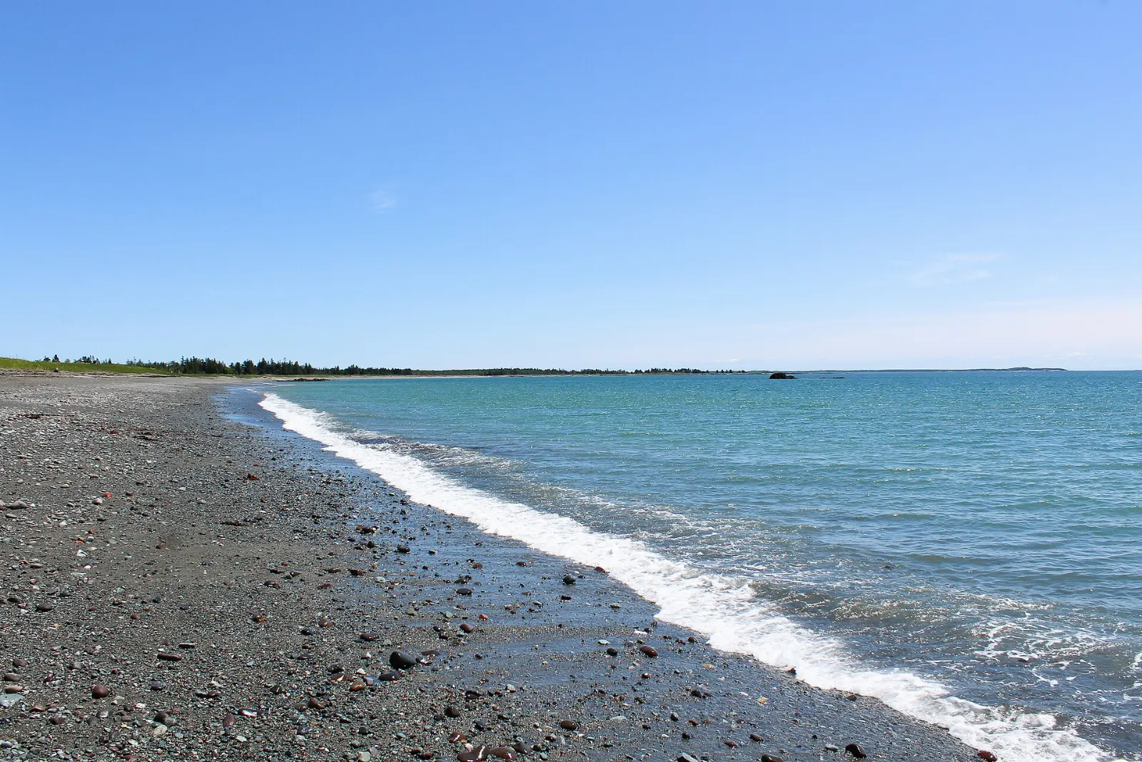 Coastal trail and shore in Anchorage Provincial Park, Grand Manan Island, New Brunswick