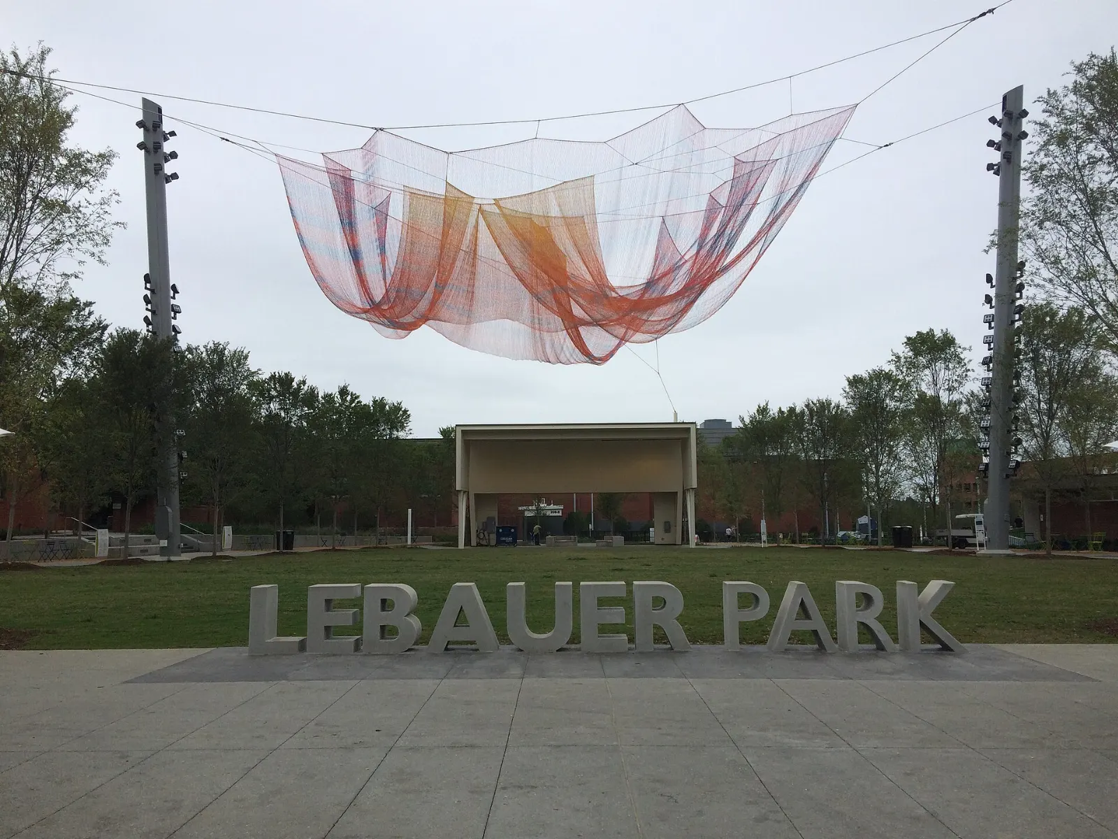 LeBauer Park in downtown Greensboro, North Carolina