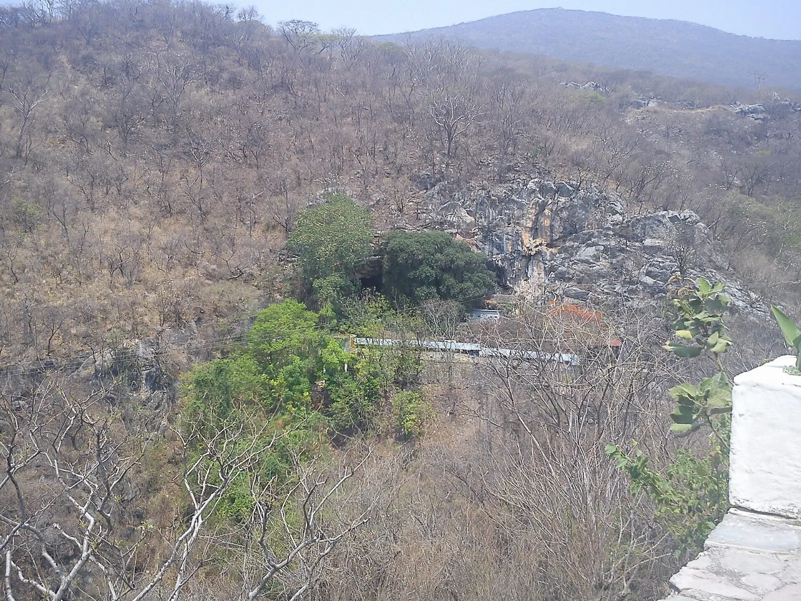Large arched entrance to the Cacahuamilpa caves, Grutas de Cacahuamilpa, Guerrero