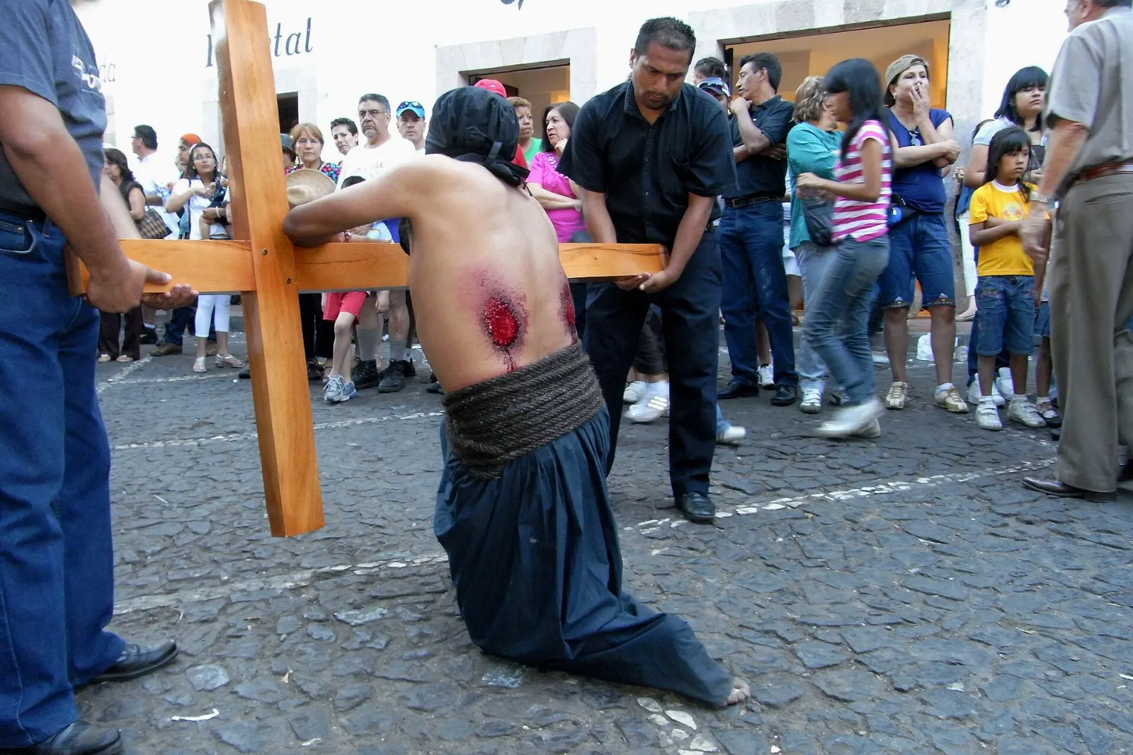 Holy Week procession in the streets of Taxco, Grutas de Cacahuamilpa, Guerrero