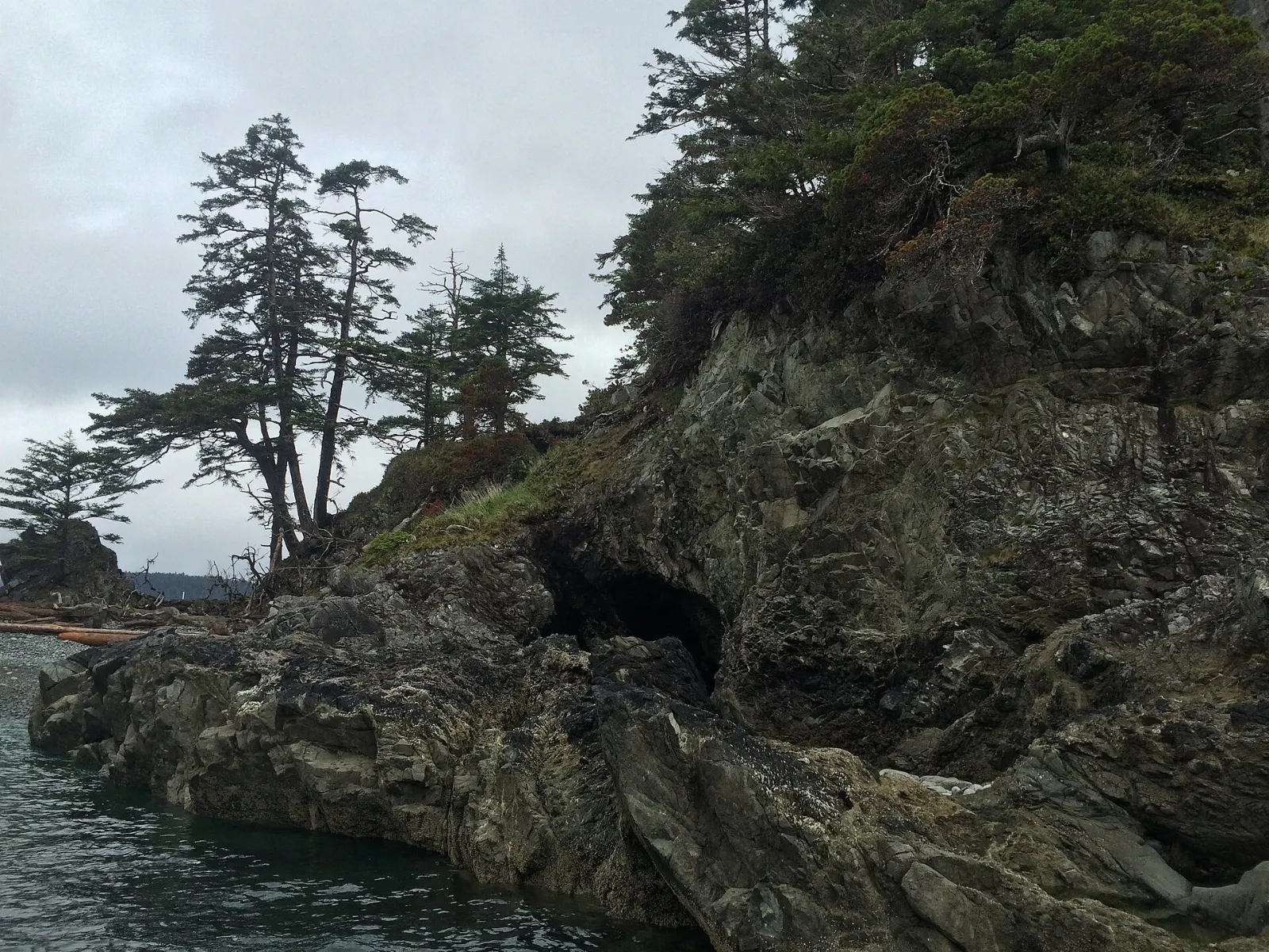 Forested islands and sea in Gwaii Haanas, Haida Gwaii, British Columbia