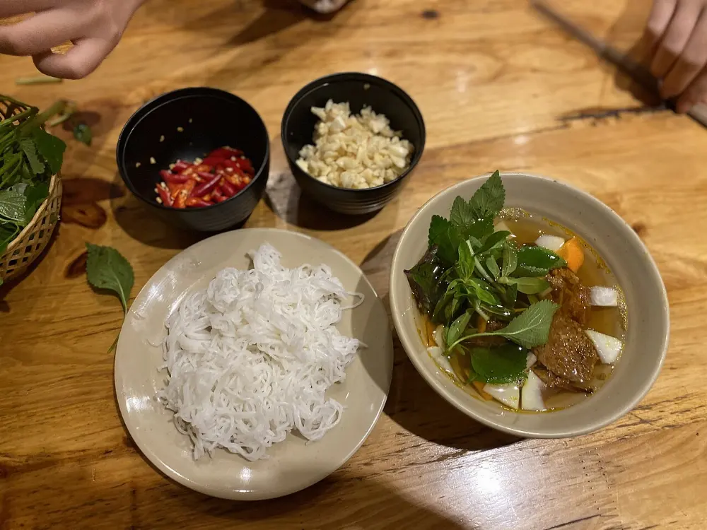 Bún chả in Hanoi, Vietnam