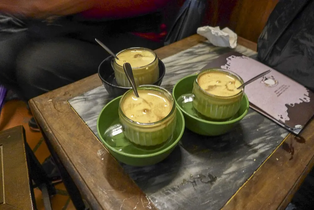 Egg coffee in Hanoi, Vietnam