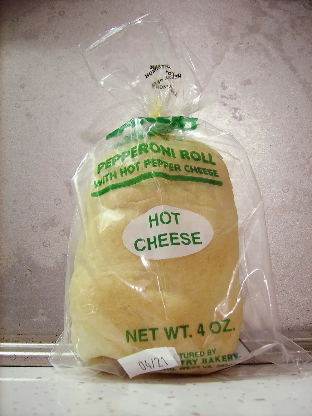 Pepperoni roll in Harpers Ferry, West Virginia