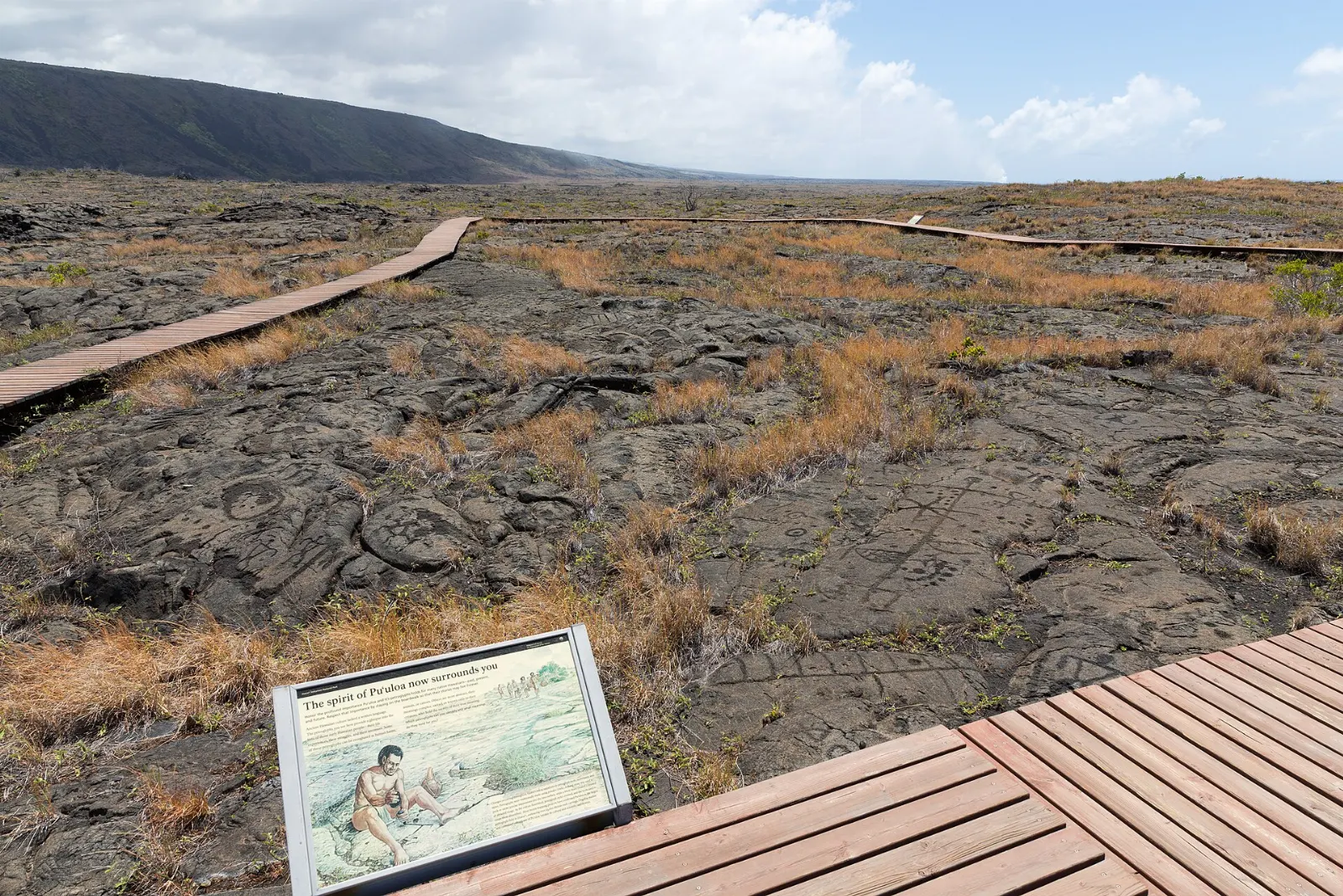 Puu Loa Petroglyphs, Hawaii Volcanoes National Park, Hawaii, United States