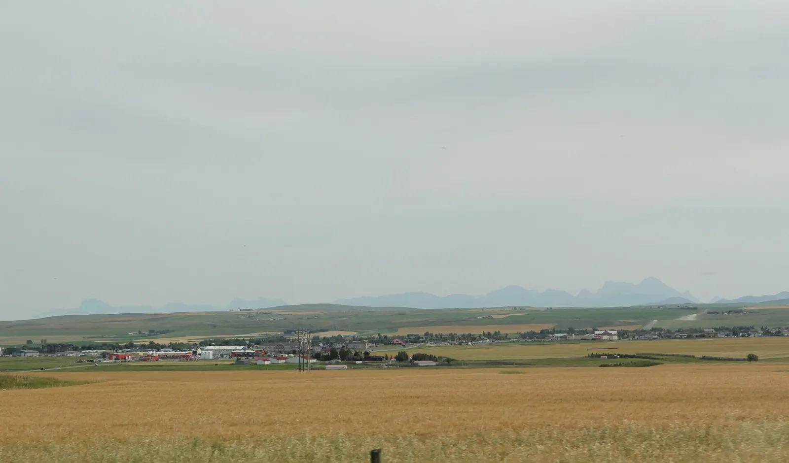 Heritage log cabins at Kootenai Brown Pioneer Village, Head-Smashed-In Buffalo Jump, Alberta